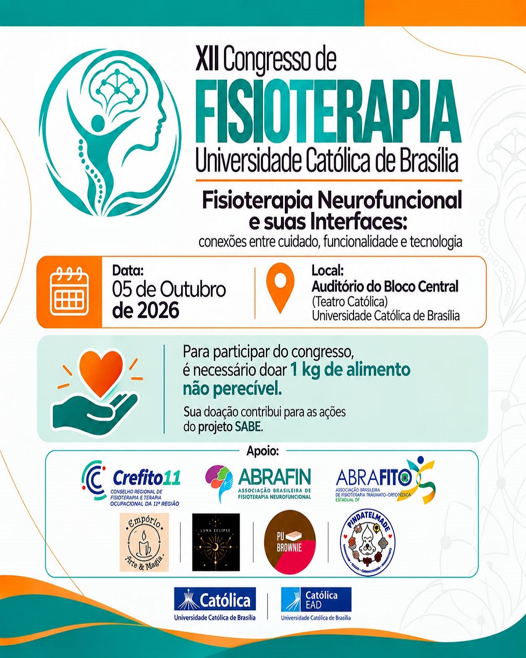 BRASÍLIA: XII Congresso de Fisioterapia da Universidade Católica de Brasília