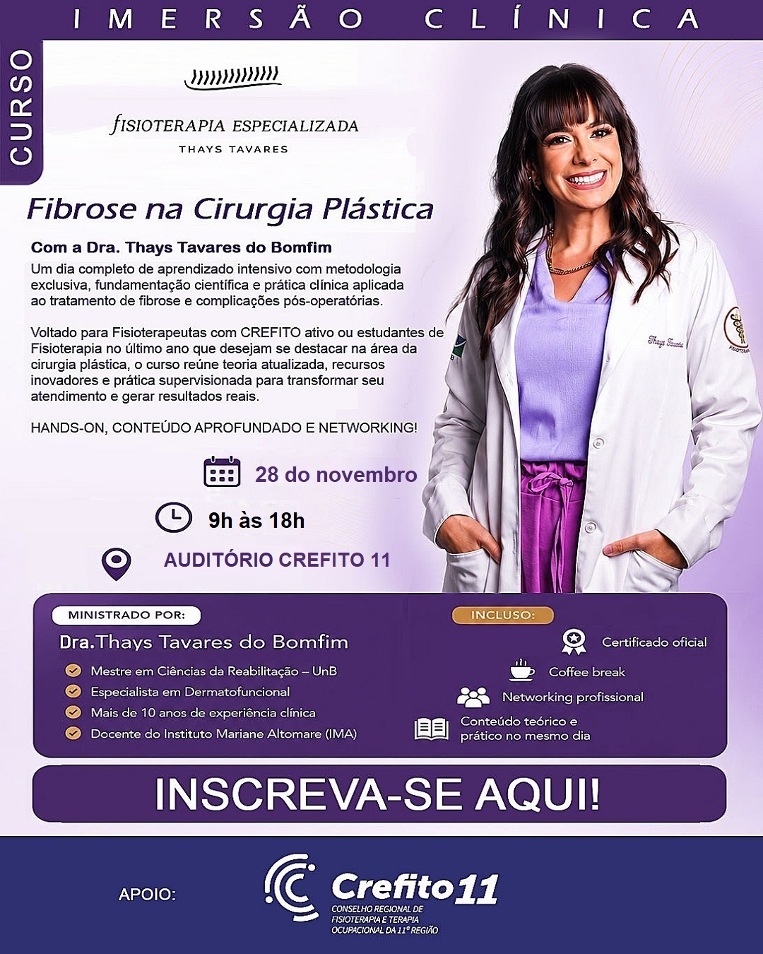 AUDITÓRIO CREFITO 11: Fibrose na Cirurgia Plástica