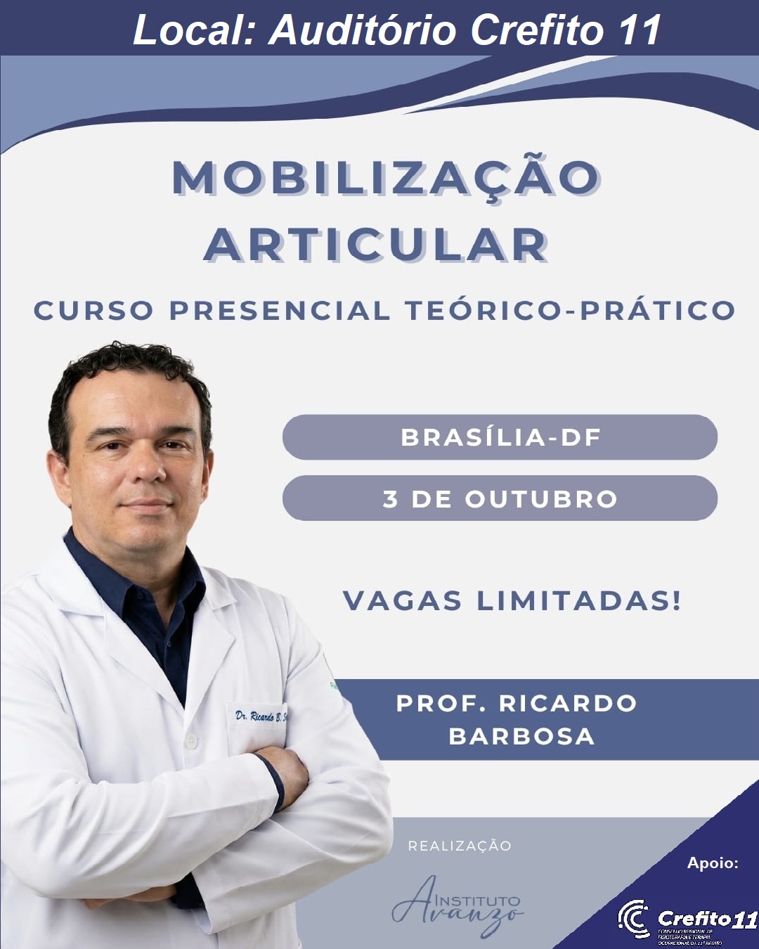 AUDITÓRIO CREFITO 11: MOBILIZAÇÃO ARTICULAR
