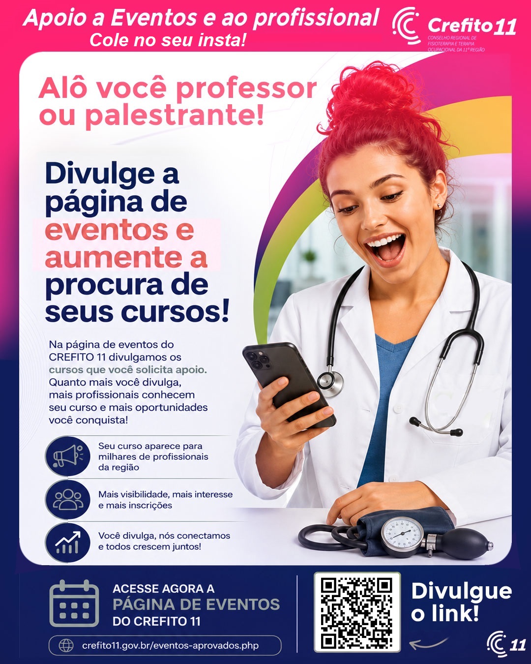 ATENÇÃO PROFESSORES E PALESTRANTES!